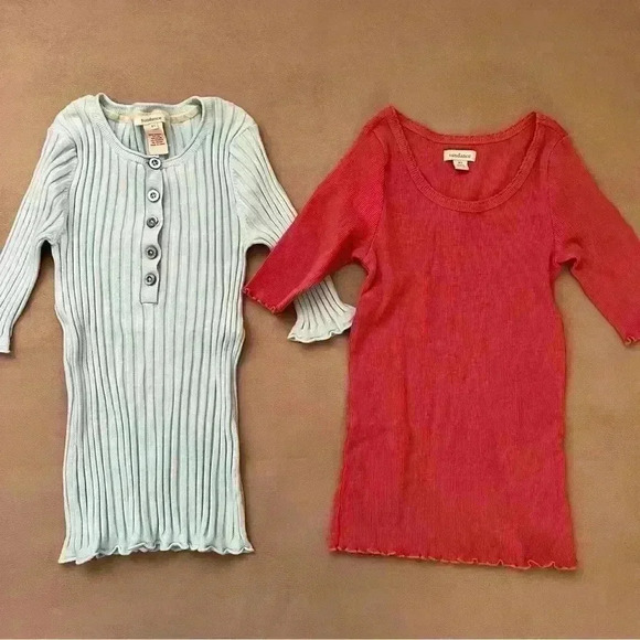 Sundance Rib Knit Tops Set of 2 Rib Tops: Women’s XS - Picture 5 of 9